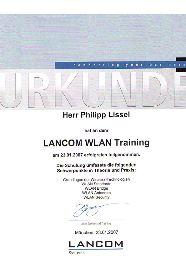 Training LANCOM WLAN